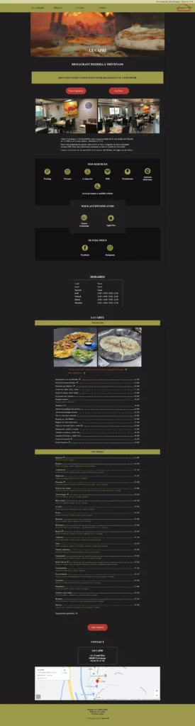 Image global de tout le site "Le Capri Restaurant"